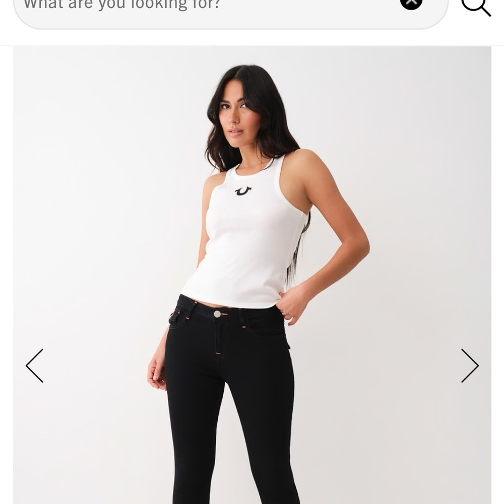 True Religion Mid-Rise Skinny Misty Jeans. Dark Wash. Worn once.